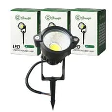 kit 3 un Luminária Espeto Jardim  9w 15w Luzes de gramado Cob  Com Lâmpada  ip65  à prova d'água