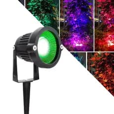 Luminária Espeto Jardim Cob Led 7w 9w 15w ip65 a Prova Dágua Bivolt Branco Quente/Branco Frio/Verde