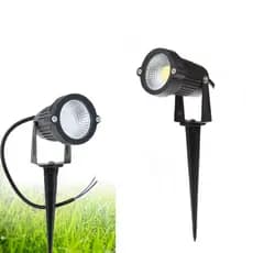 Luminária Espeto Jardim Com Lâmpada Cob Led 7w  9w 15w à prova d'água Luz Verde branco quente frio