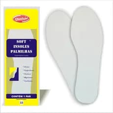 Palmilha de Látex Branca 33 Ao 44 = 1 par