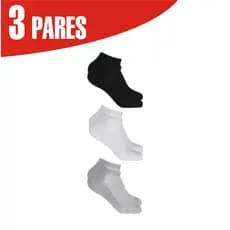 Kit 3 Pares Meia Masculina Invisível Basica Tam.: 39/43