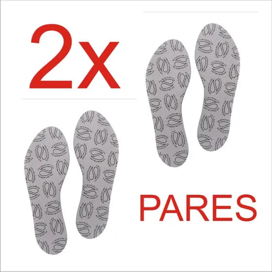 Palmilha Antimicrobiana Tam.: 33 Ao 45 = Kit 2 Pares