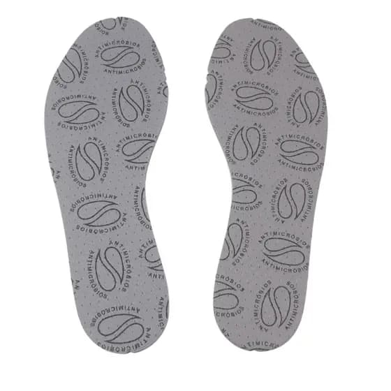 5 Pares de Palmilhas Anti Bacteriana, Anti Odor, Fina Leve 120