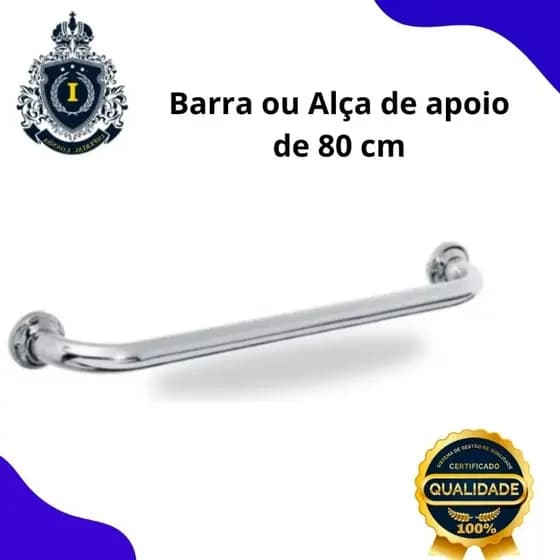 Barra Alça de Apoio Suporte para banheiro para idosos 80 cm