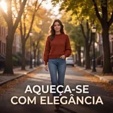 Blusa Feminina de Inverno Tricô Quentinha Confortável e Elegante