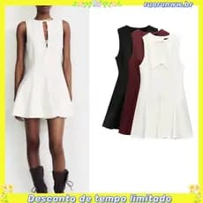 2025 Primavera N ew Mulheres E # 39 ; s Vestido Curto Com Bainha Larga Laço 4661316