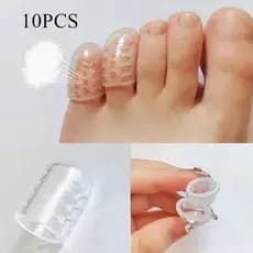 10PCS Protetores De Dedo Do Pé Almofada De Silicone Capas De Atadura Cuidados Com Os Pés Respiráveis Anti-Fricção