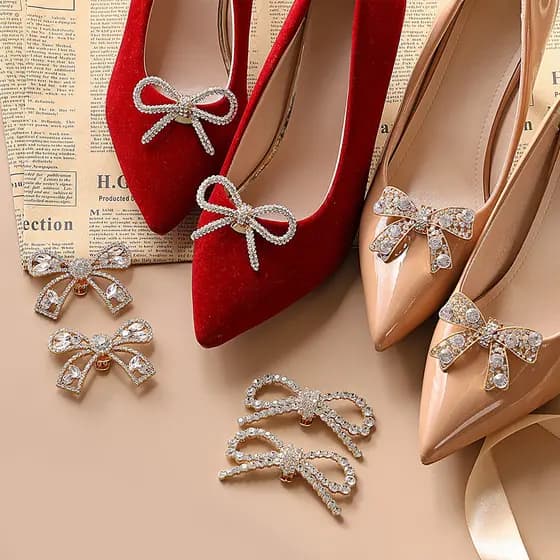 🔥Vendido Unitário🔥Fivela De Sapato Strass Decoração Clipes Sapatos De Noiva Acessórios De Salto Alto Internacional