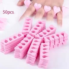 🔥🔥🔥50Pcs/Set Separadores De Dedos Dos Pés Ferramenta Pedicure Cuidados Esponja Profissional Cor Rosa Internacional