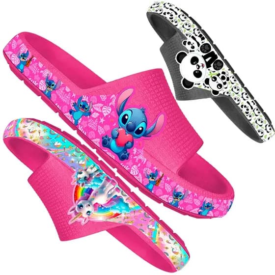 Chinelo Nuvem Infantil Juvenil  Menina Papete Sandália Desenhos, Confortavel e Leve