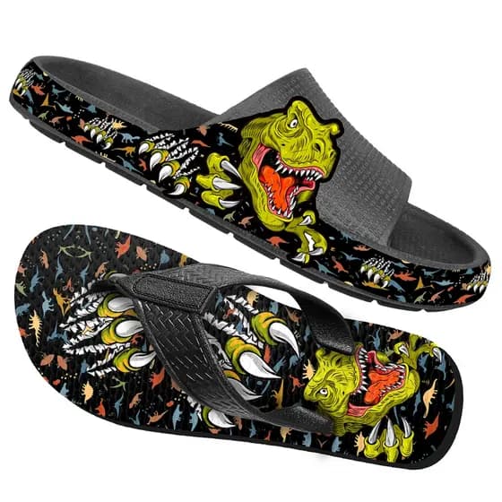 KIT Chinelo Nuvem Pala Slide + Chinelo Borracha de dedo Menino Leve Desenhos ante derrapante estampa