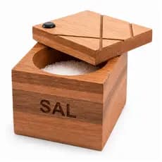 Saleiro Madeira Churrasco Sal Grosso Porta Sal Cozinha Gourmet