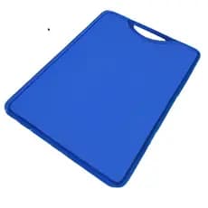 Tábua de Corte Plástica Prime 40x30cm Placa Cozinha Resistente Cor Azul