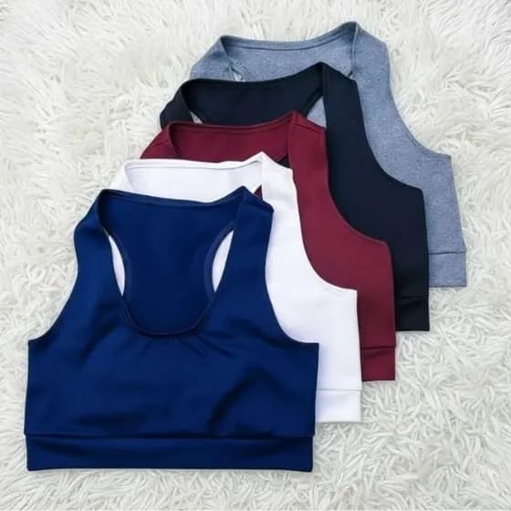 Combo 1 a 3 peças  Top Academia Fitness Feminino Treino Casual Esportes Plus Size