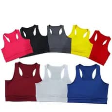 Top Fitness Feminino para Malhar Suplex Moda Academia sem Bojo Nadador
