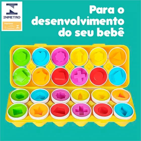 Brinquedo De Ovos Combinando, Simulação Colorida Conjunto De Brinquedo De Ovo Polidos Aprendendo a Brincar Para Crianças