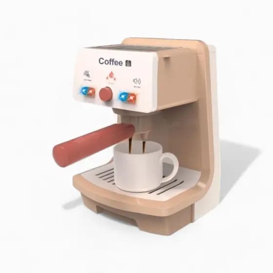 Brinquedo Mini Cafeteira De Café Expresso De Faz de Conta Com Som Luz e Água Impressionante Estoque No Brasil
