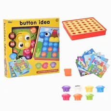 Brinquedo Educativo Encaixe Com Botões Coloridos Jogo De Montar Figuras Criativas Lúdico Infantil