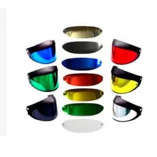 CONJUNTO 6 VISEIRAS CAPACETE SAN MARINO COLORIDAS ESPELHADAS