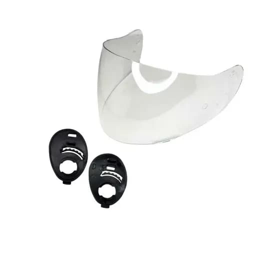 VISEIRA COMPATÍVEL PEELS F7/F8 2010 CRISTAL 2,0MM + KIT REPARO