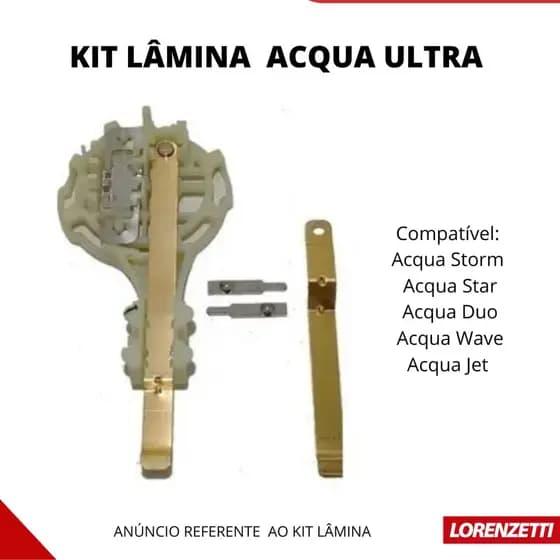 Conjunto Kit Lâmina De ContatosP/ Ducha Acqua  Ultra Duo Storm Star A14 A11