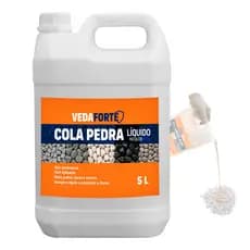 Cola Pedra Para Fixar Pedras do Jardim Contém 5 Litros Secagem Rápida Fixador Líquido Para Pedra