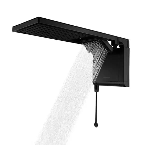 Chuveiro Elétrico Ducha Acqua Duo Ultra Eletrônica Lorenzetti 5.500W 127V - Preto Fosco