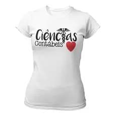 Camiseta Baby Look Feminina Profissao Curso Ciencias Contabe