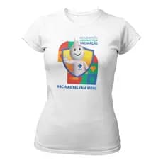 Camisetas Camisas Blusas Movimento Nacional Pela Vacinação Zé Gotinha Sus Brasil Governo Federal