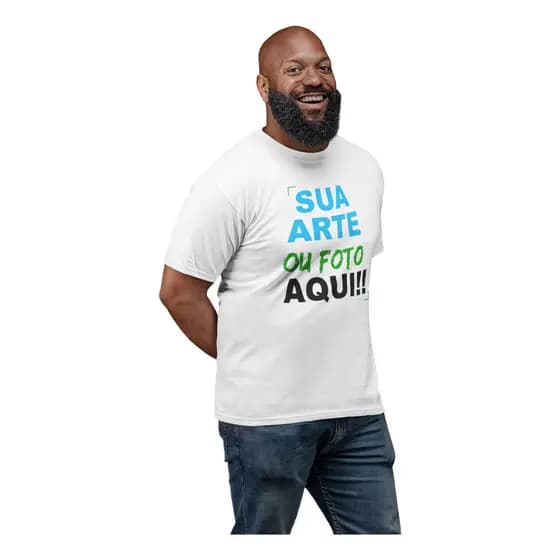 Camisetas Plus Size Personalizadas Logotipo Serviço Brasão