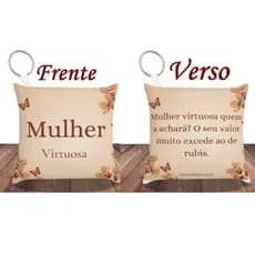 Almochaveiro Círculo de Oração - Mulher Virtuosa / Chaveiro Dia da Mulher