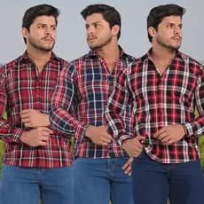 Camisa Xadrez Manga Longa Masculina Plus Size e Regular Festa Junina São João Quadrilha Country