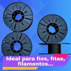 kit 5 unid carretel vazio, carretel filamento 3d, carretel plástico, carretel fio, carretel fita, carretel reutilizável