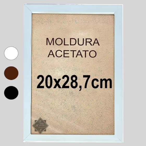 Moldura Quadro Com Acetato 20x28,7cm