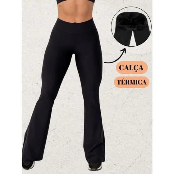 CALÇA K2B FLARE PELUCIADA BAILARINA LEGGING FEMININA CINTURA ALTA IDEAL PARA PILATES ACADEMIA GINASTIA