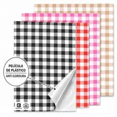 Papel AntiGordura Acoplado 33x38 xadrez Hamburguer, Lanches, Confeitaria