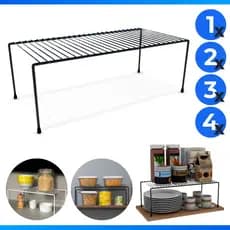 Organizador Armário Cozinha Prateleira Aramado Aço 42cm