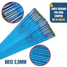 1kg Eletrodo Revestido Azul 6013 de 2,50mm Solda Elétrica Serralheiro