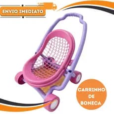 Carrinho de Boneca Brinquedo Menina Passeio Encantado Super Divertido