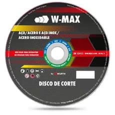 Disco de Corte para Aço Inox W-Max (110 ou 115) x 1,0 x 22,23mm