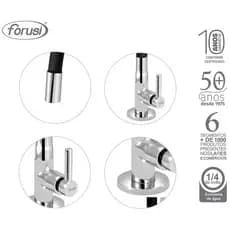 Torneira Cozinha Bancada Gourmet Realce 3159 1/4 de Volta Preto Forusi