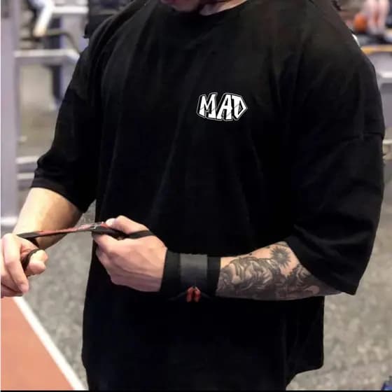 Camiseta Camisa Oversized Roupas Moda Fitness Treino Camisa Streetwear 100% Algodão Academia
