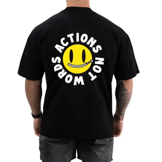 Camisas Masculinas Oversized Treino academia Casual Treino Pesado 100% Algodão
