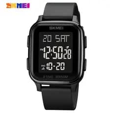 SKMEI Relógio De Pulso Masculino Esportivo Casual Quadrado Curva LED Digital À Prova D'água