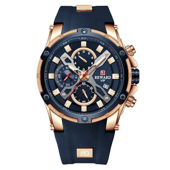 REWARD New Relógio Masculino À Prova D'água Cronógrafo Esportivo Quartz Relogio