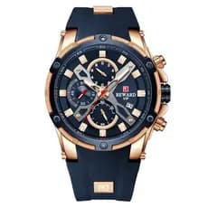 REWARD New Relógio Masculino À Prova D'água Cronógrafo Esportivo Quartz Relogio
