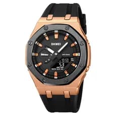 SKMEI 2243 Legal Moda Esportes Relógio Masculino À Prova Dwaterproof Água Luzes LED Data Cronômetro Digital Octogonal Li