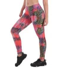 Calça Legging Feminina Fitness Poliamida Cirrê Estampa