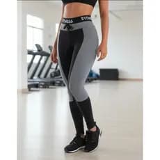 Calça Legging Sem Transparência Feminina Fitness Elástico Cadarço