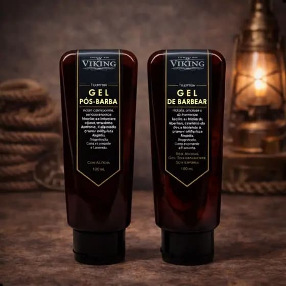 Kit da Linha Tradition Gel de Barbear + Gel Pós Barba - Viking